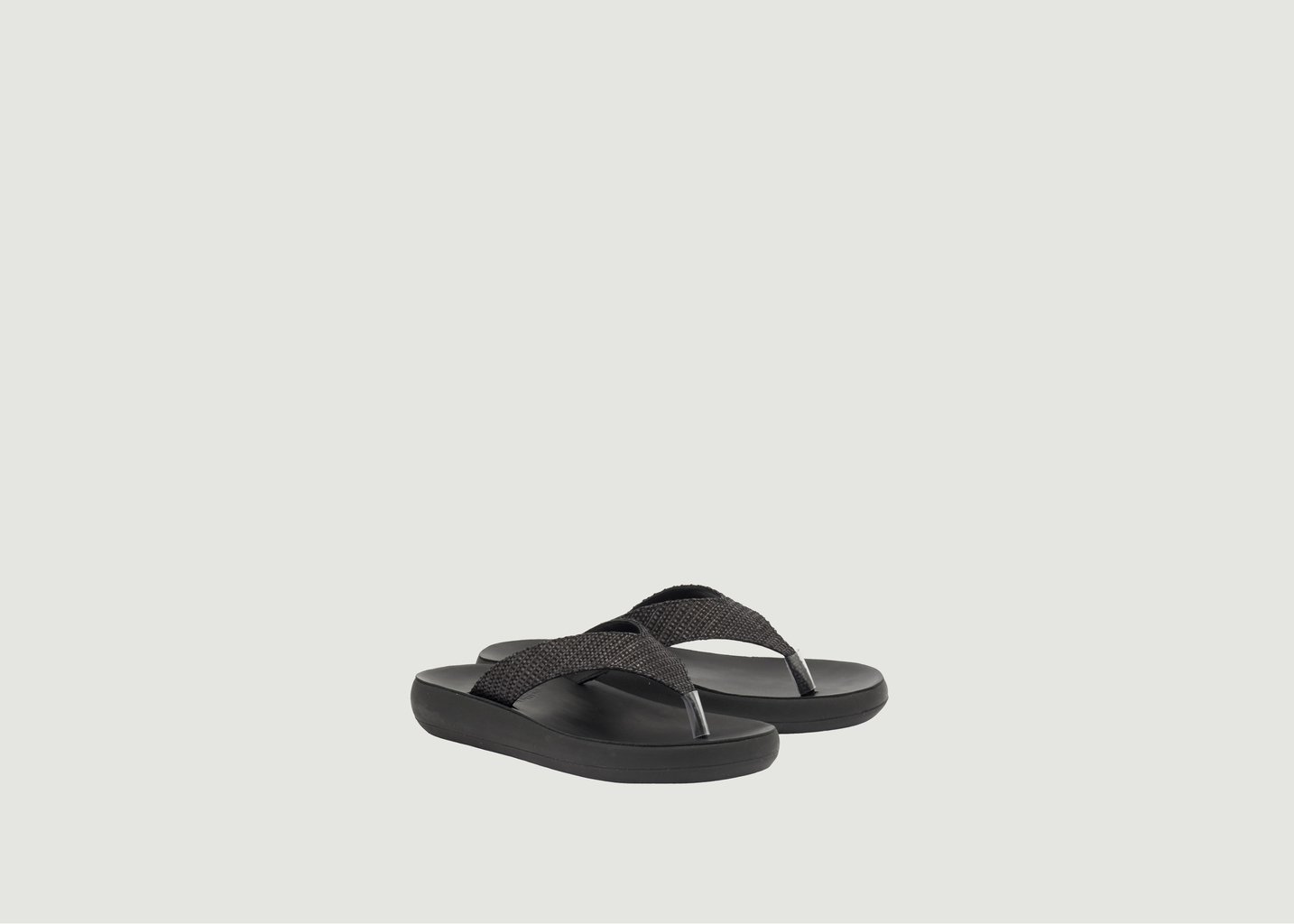 L'exception Tong Charys Noir Ancient Greek Sandals