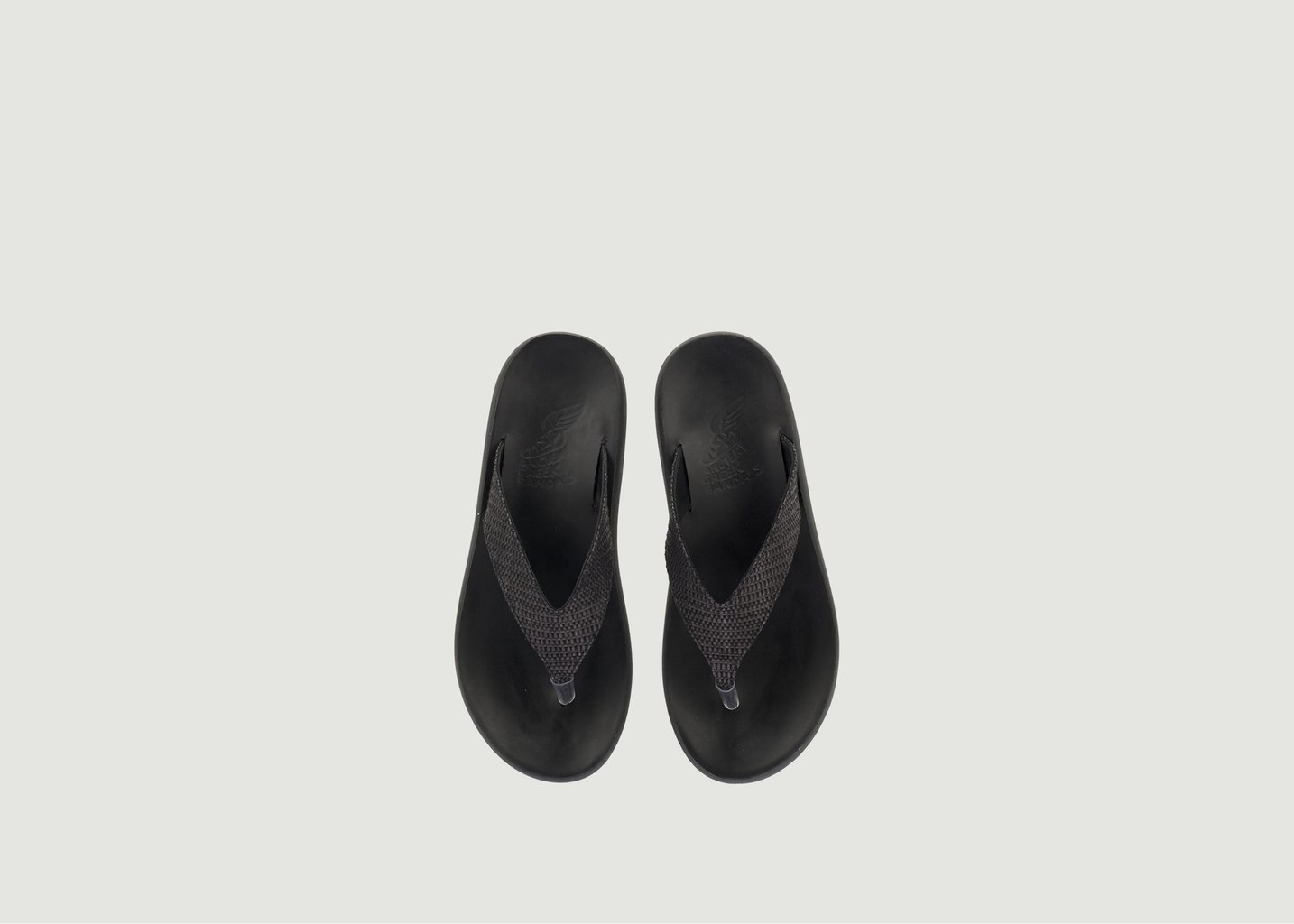 L'exception Tong Charys Noir Ancient Greek Sandals