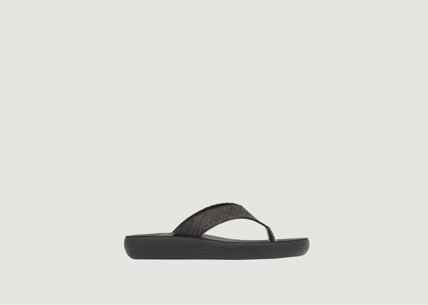 l'exception Tong Charys Noir Ancient Greek Sandals