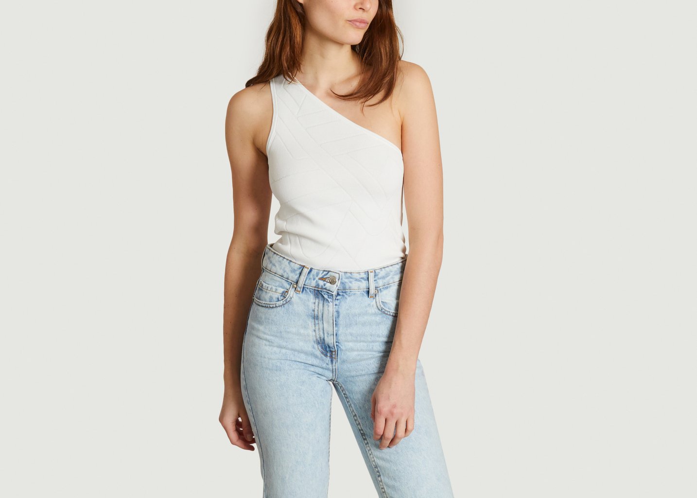 L'exception Top Asymétrique Flisa Blanc IRO Paris