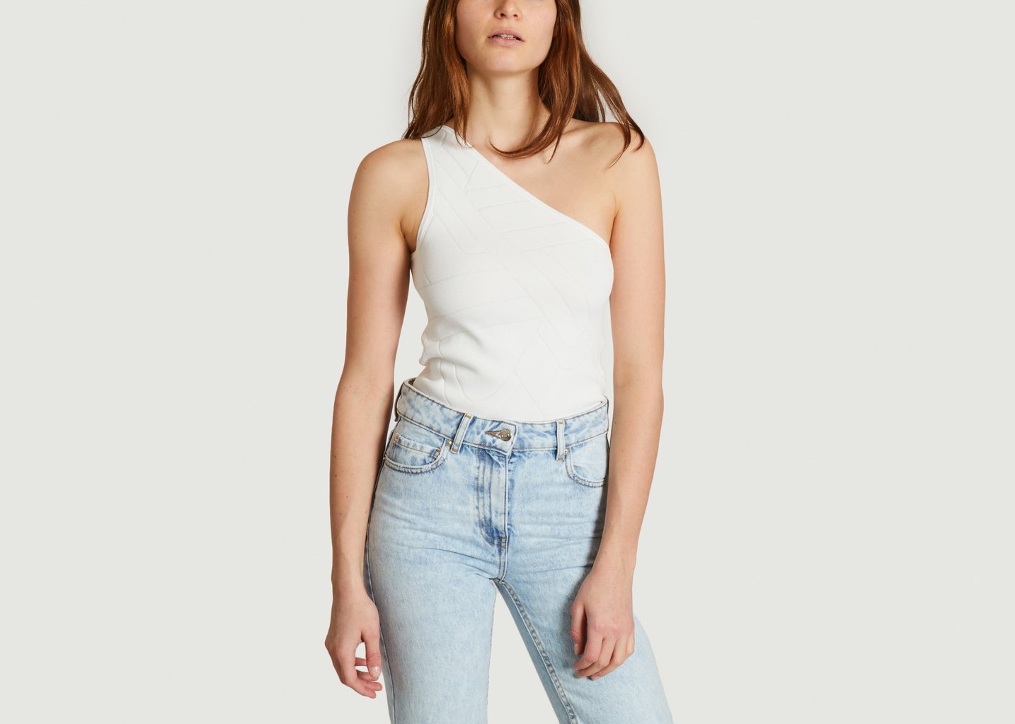 l'exception Top asymétrique Flisa Blanc IRO Paris