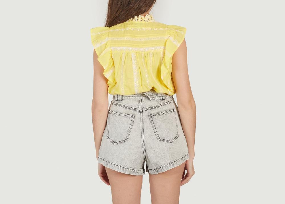 L'exception Top En Coton Louki Jaune Suncoo