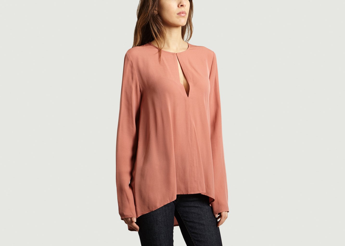 L'exception Top En Soie Grenadine Theory
