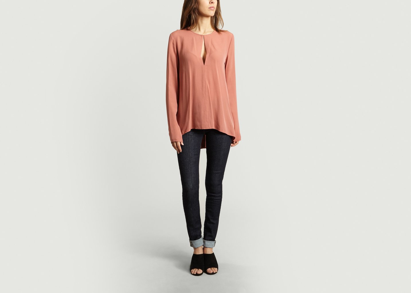 L'exception Top En Soie Grenadine Theory