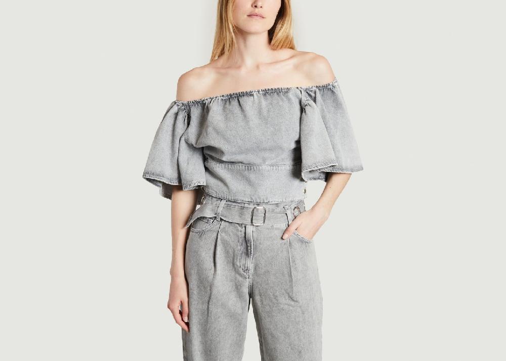 l'exception Top Kenza Gris IRO Paris