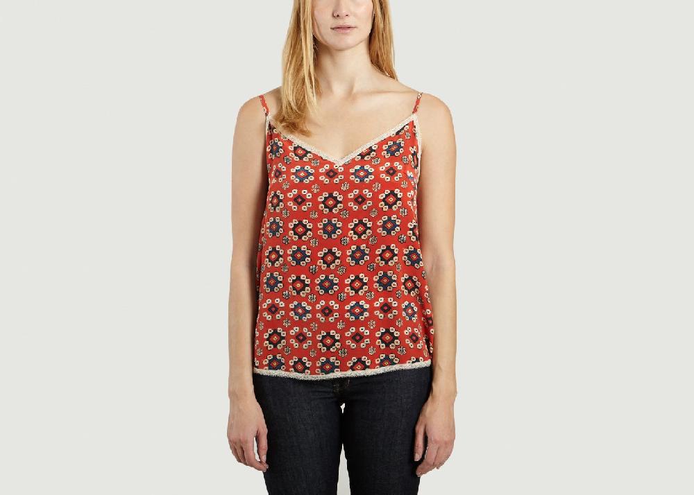 l'exception Top Manolo Coquelicot Toupy