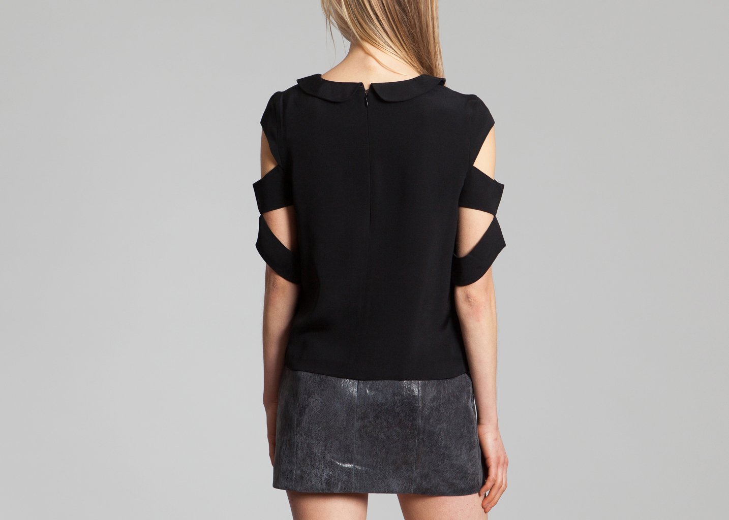 L'exception Top Soie Noir As I Am