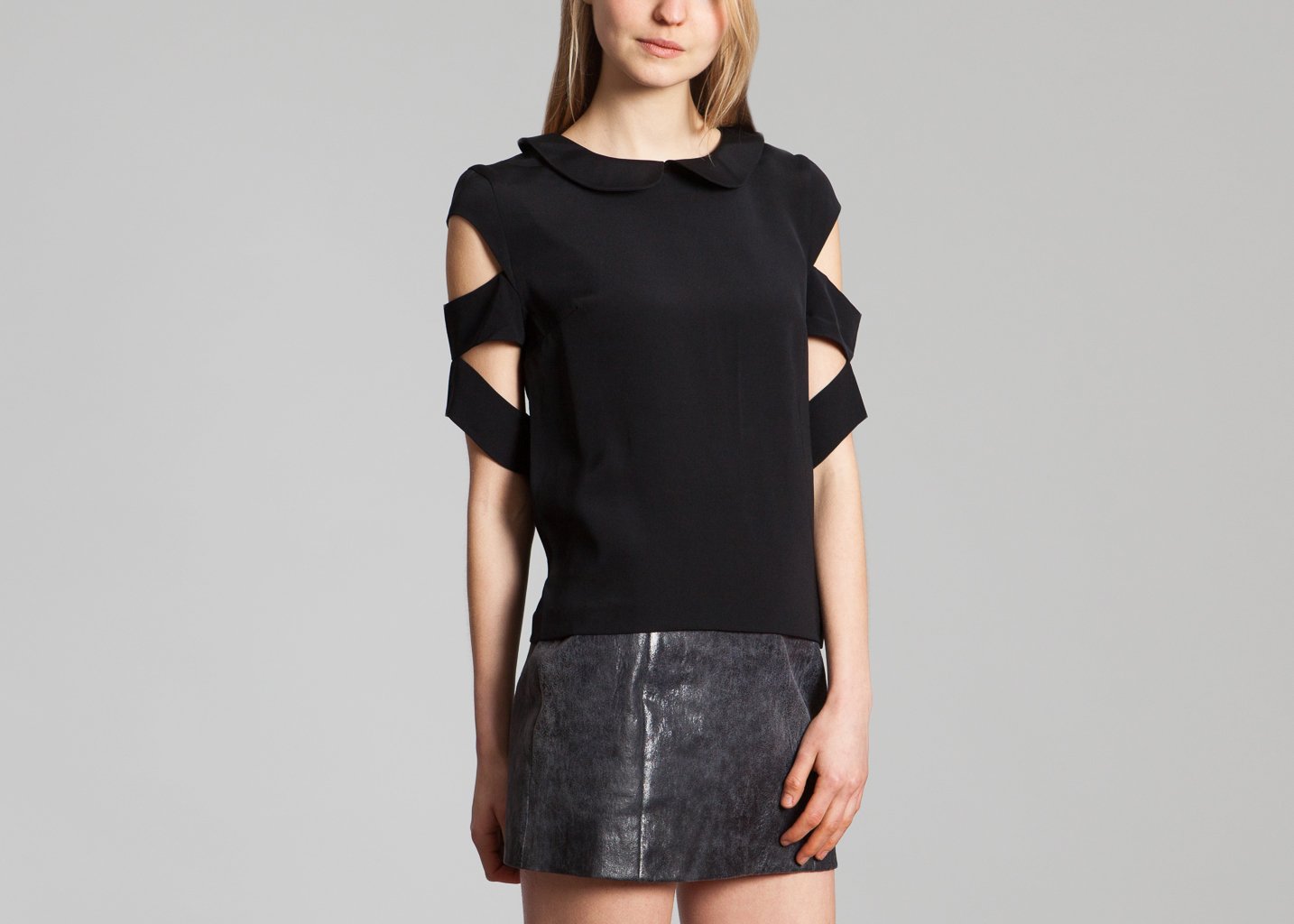 l'exception Top Soie Noir As I Am