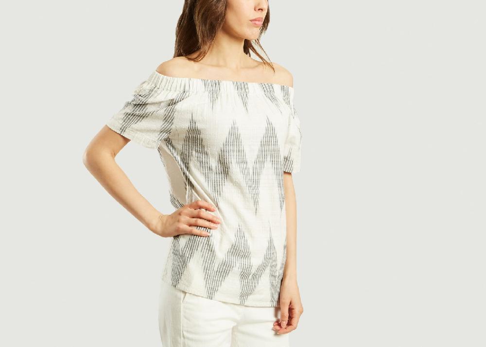 L'exception Top Tani Ecru Fabric Hunted & Collected