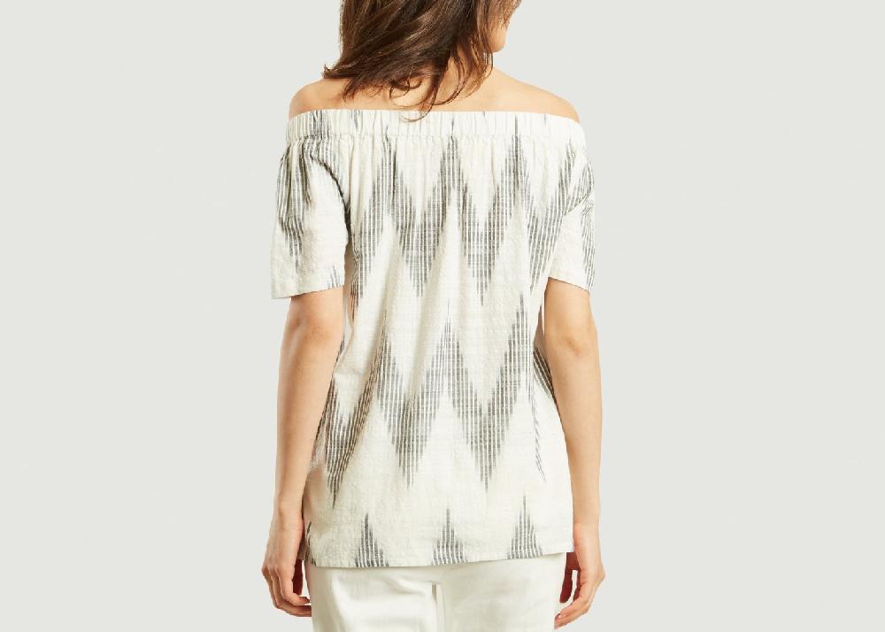 L'exception Top Tani Ecru Fabric Hunted & Collected