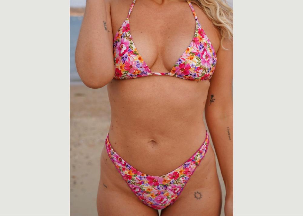 l'exception Top triangle Dahlia Fuchsia Kaly Ora