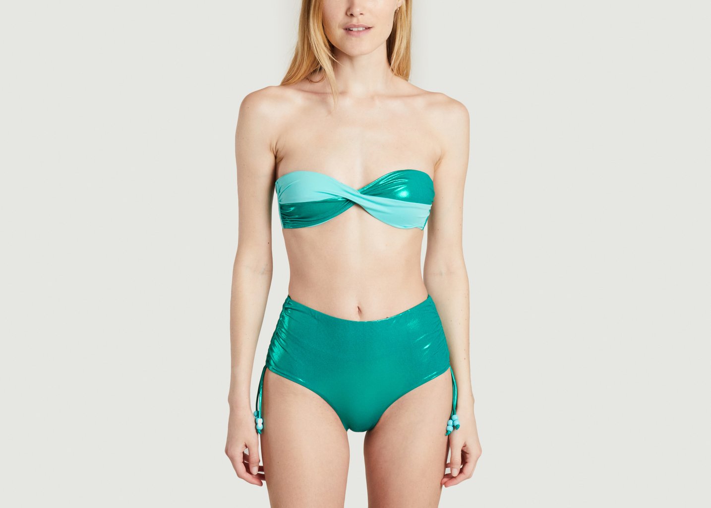 l'exception Top Twist Vert Albertine