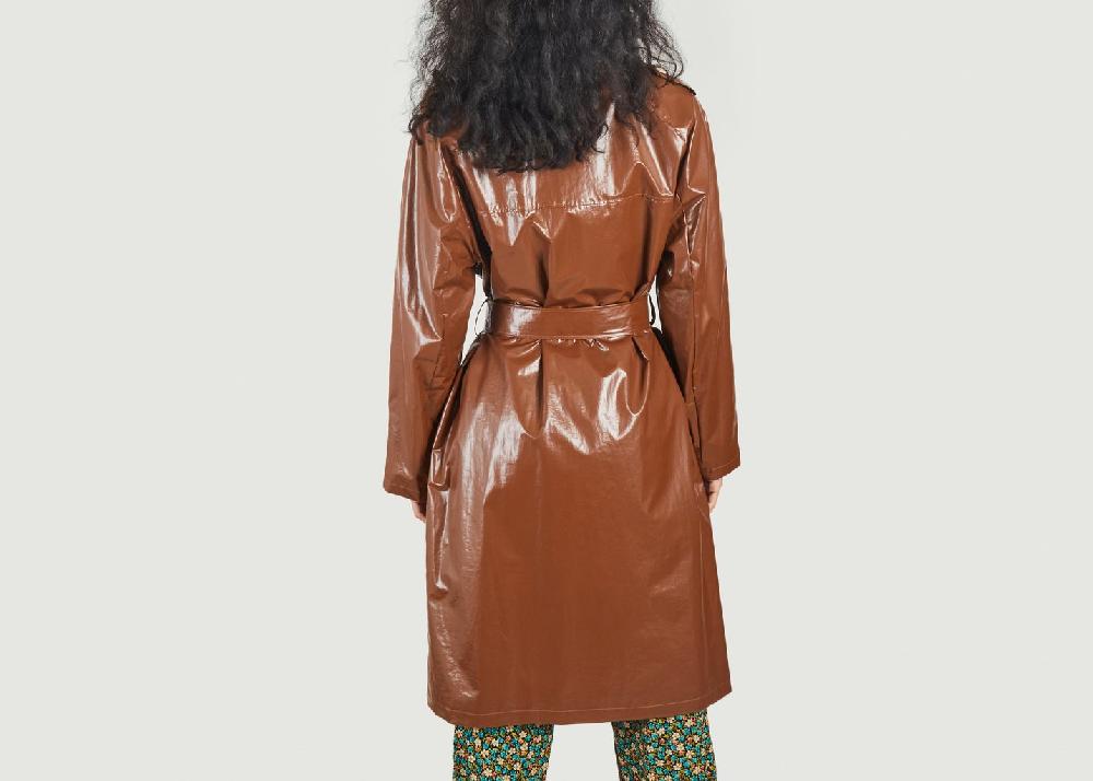 L'exception Trench Ciré Charron Marron Trench & Coat