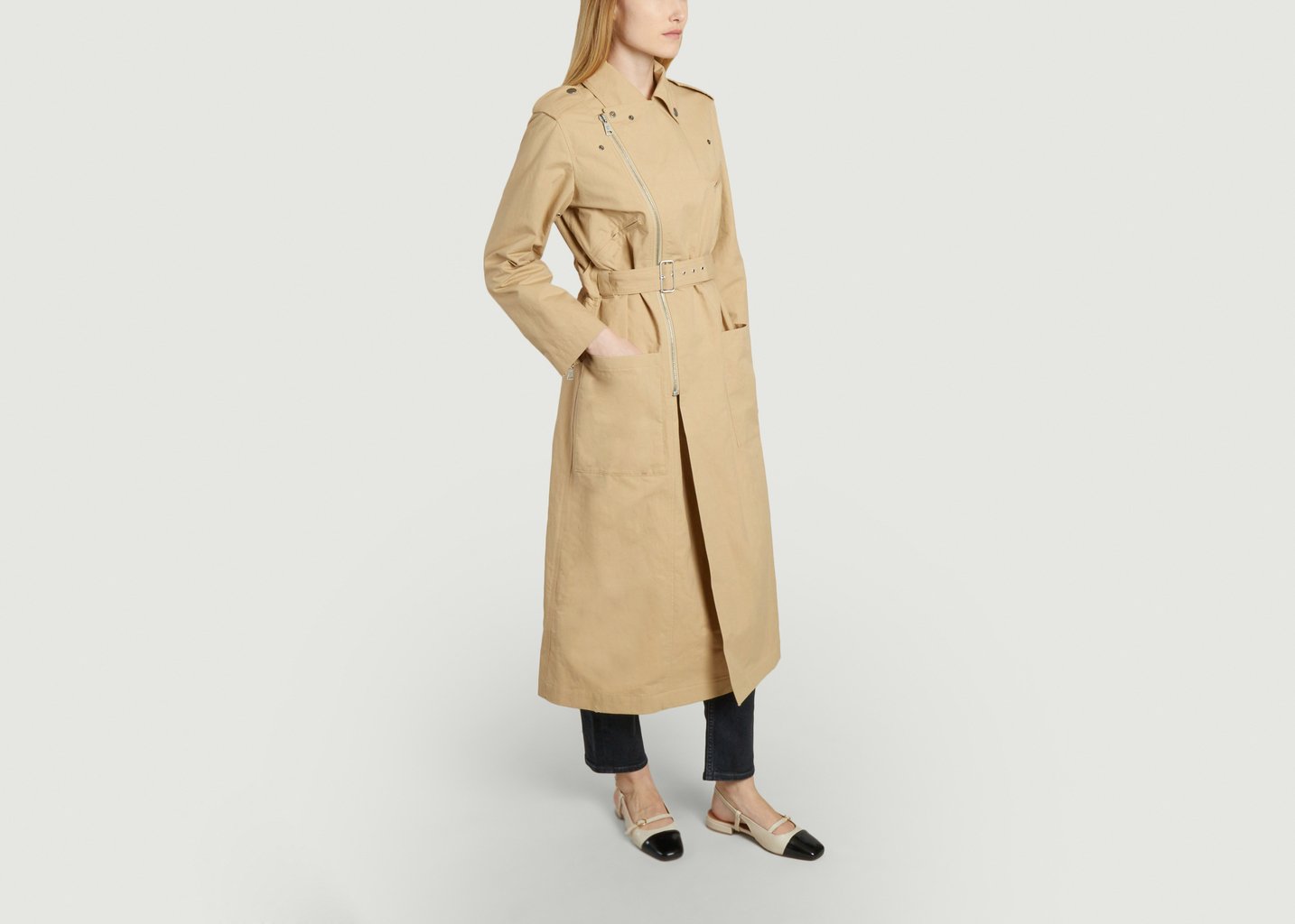 L'exception Trench Madame Recamier Beige APC Paris