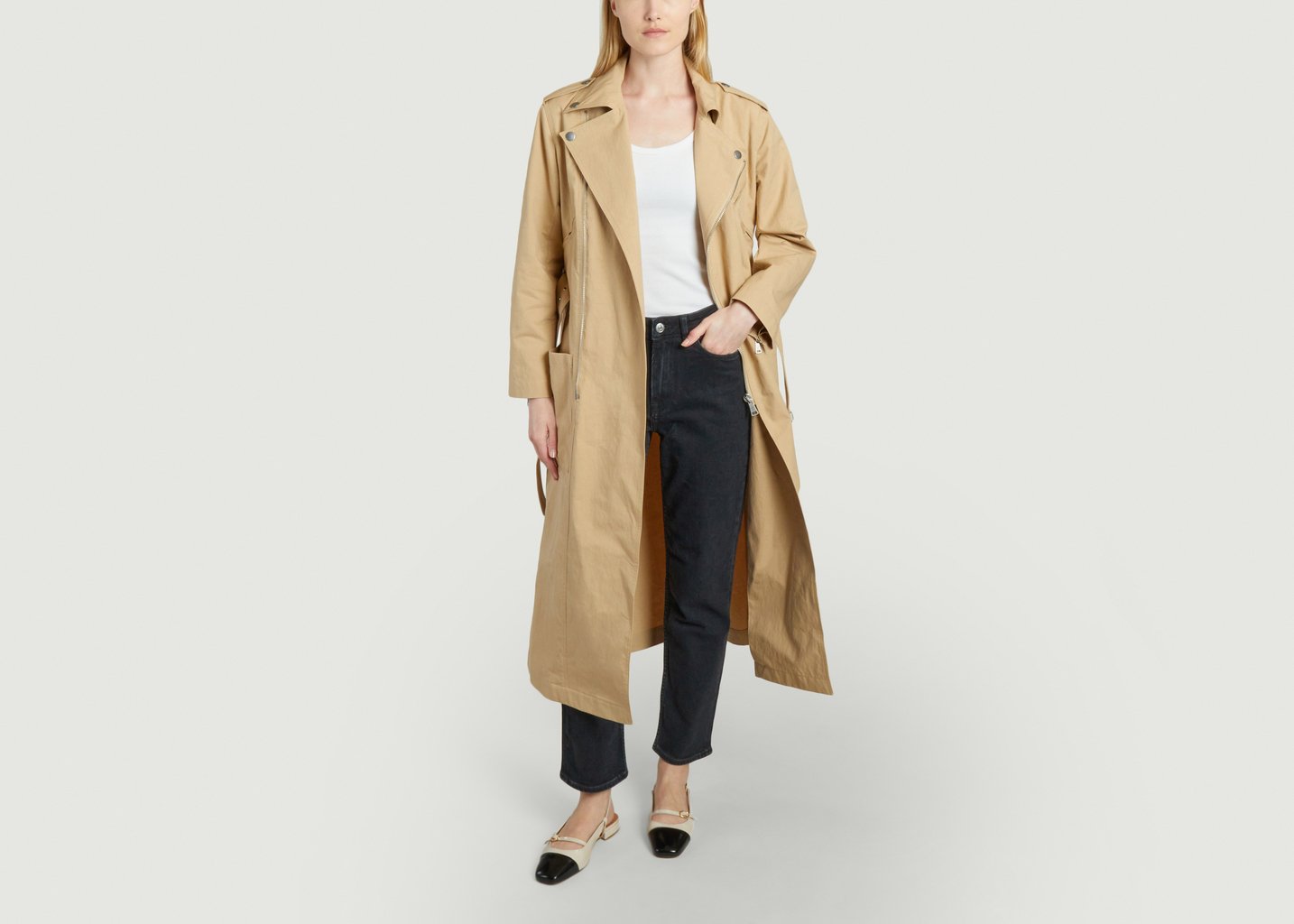 L'exception Trench Madame Recamier Beige APC Paris
