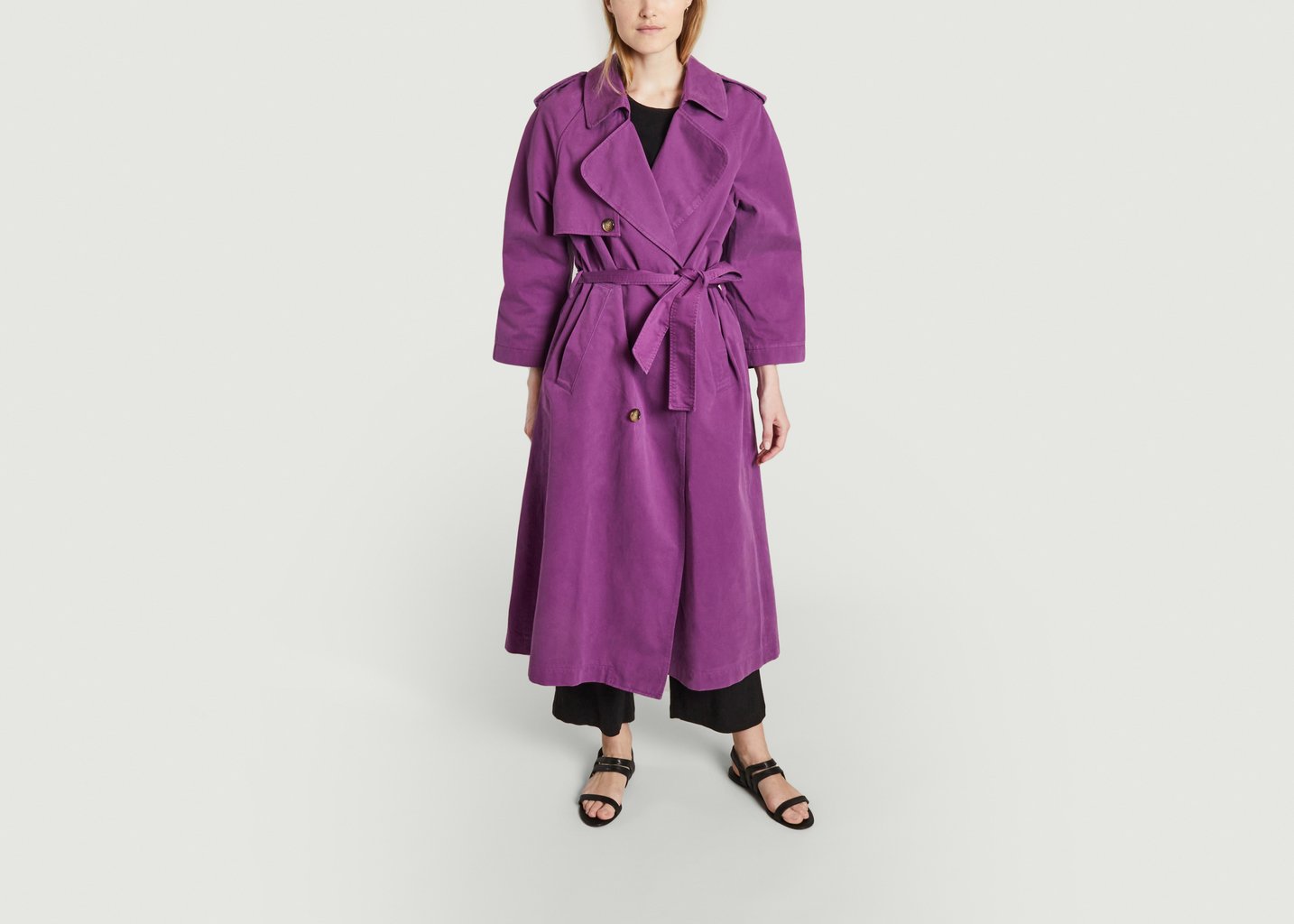 l'exception Trench Swan Violet Modetrotter