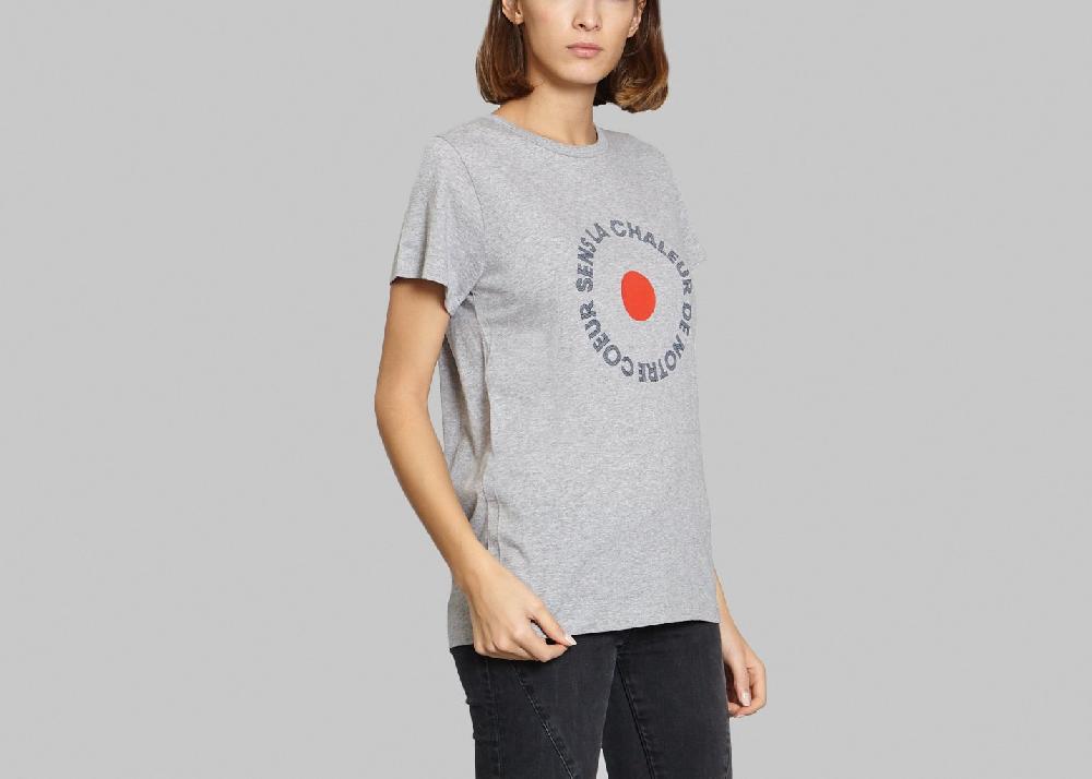 L'exception Tshirt Cœur Gris Ville Lumière