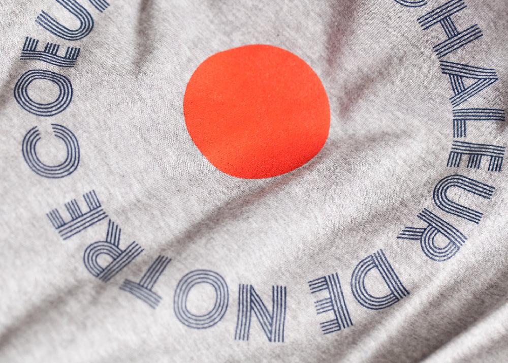 L'exception Tshirt Cœur Gris Ville Lumière