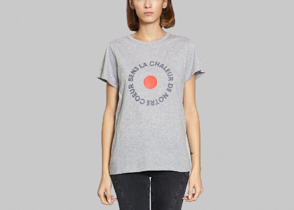 l'exception Tshirt Cœur Gris Ville Lumière