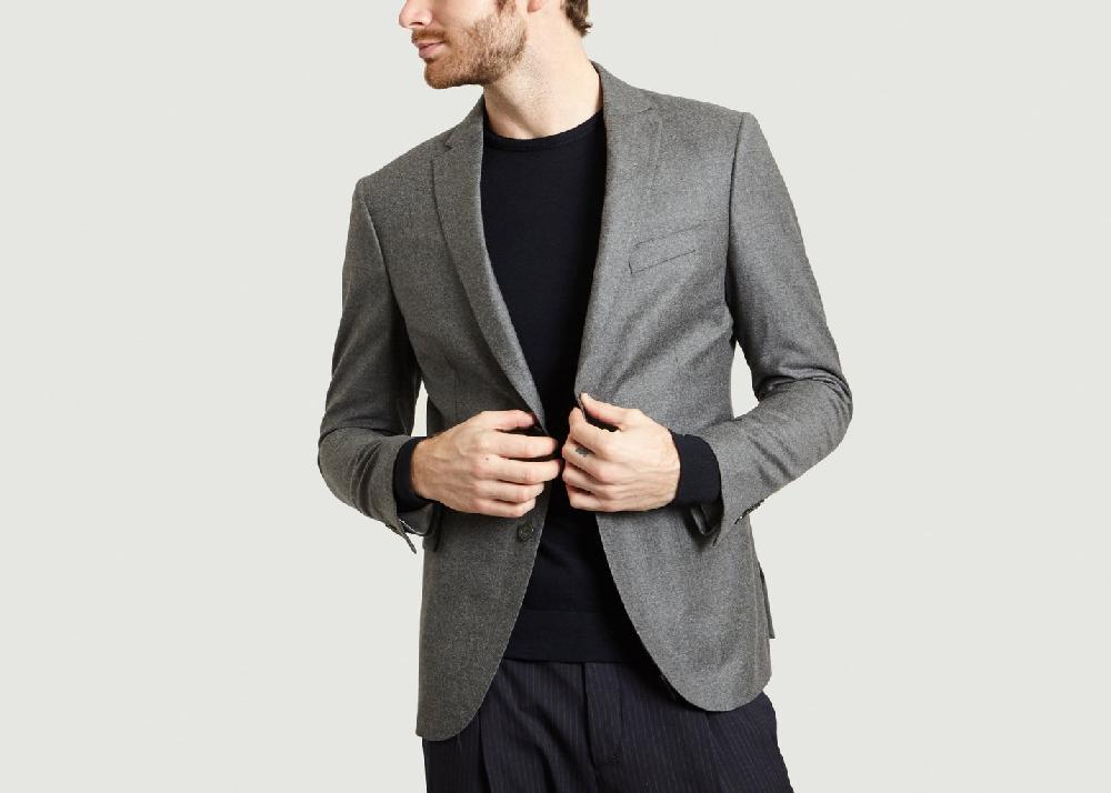 l'exception Veste Abel Gris Ly Adams