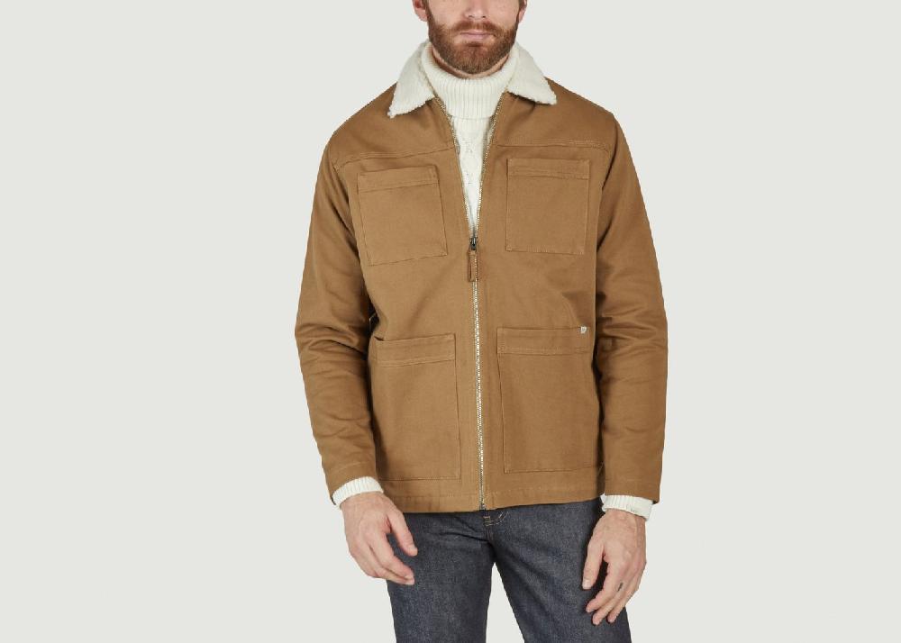 L'exception Veste Beech Sherpa Tabac Forét Studio