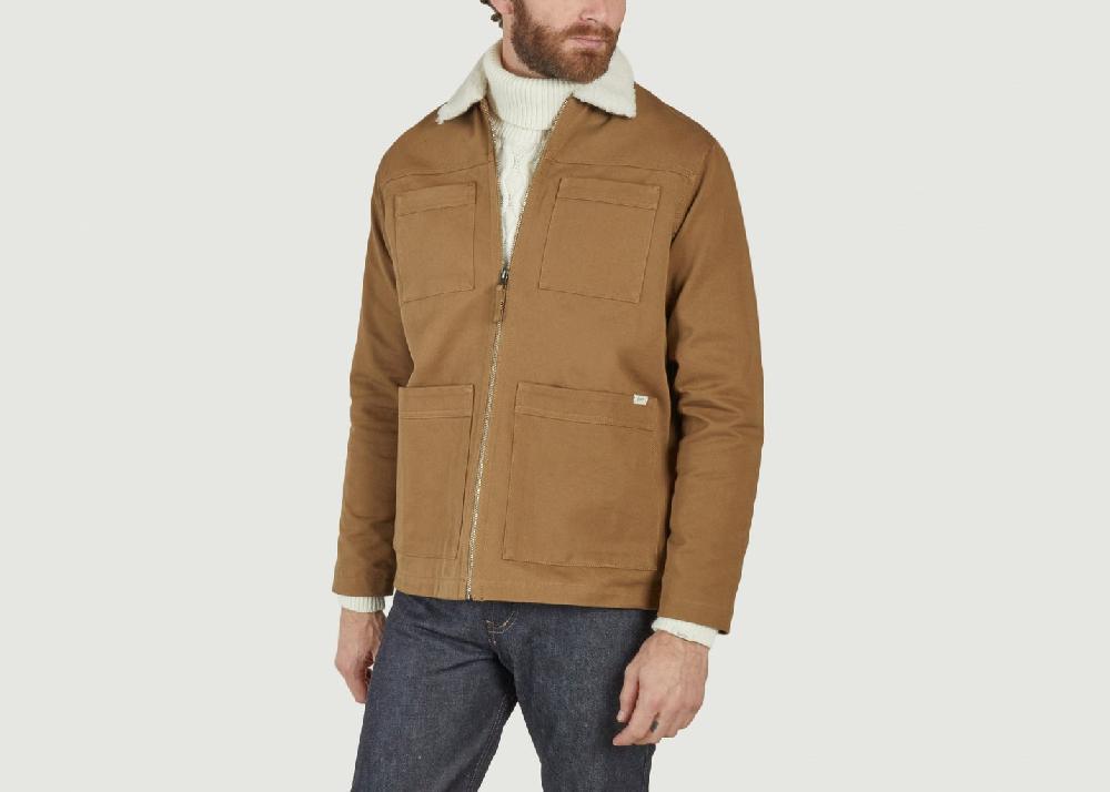 L'exception Veste Beech Sherpa Tabac Forét Studio