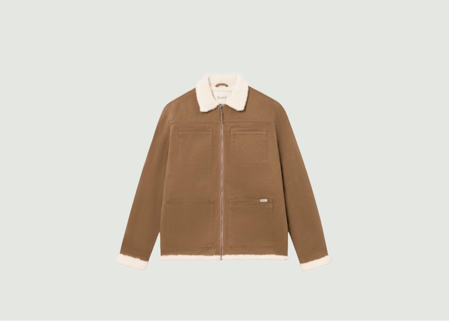 l'exception Veste Beech Sherpa Tabac Forét Studio