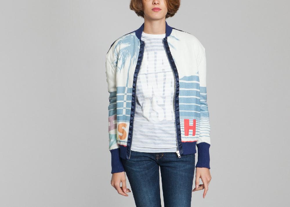 L'exception Veste Bomber Sun Bleu Amish Boyish