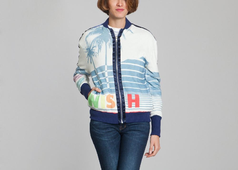 l'exception Veste Bomber Sun Bleu Amish Boyish