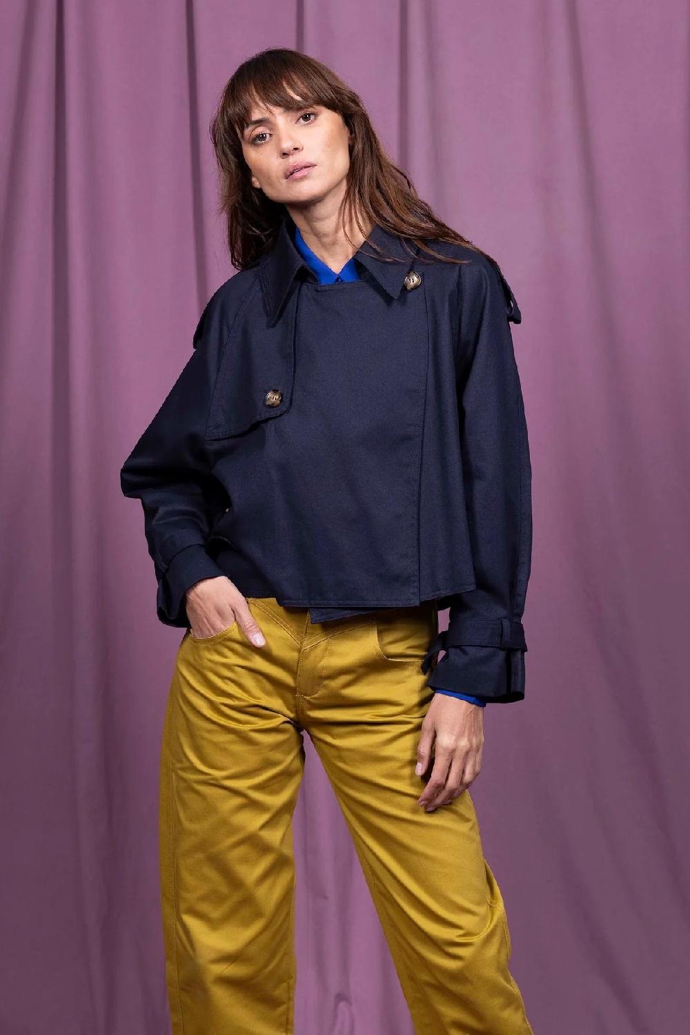 L'exception Veste Carlina Bleu Marine Misericordia