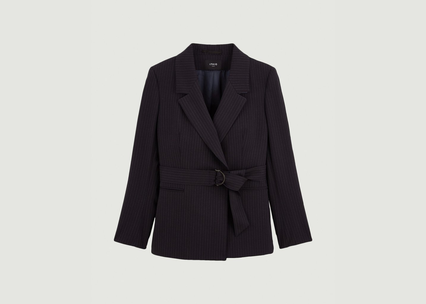 l'exception Veste Ceinturée Bleu Marine 17H10