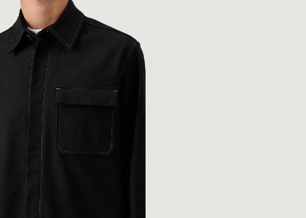 L'exception Veste Chemise Rory Noir Soulland