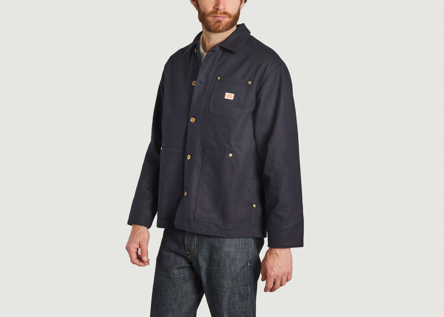 L'exception Veste Chore Bleu Marine Nudie Jeans