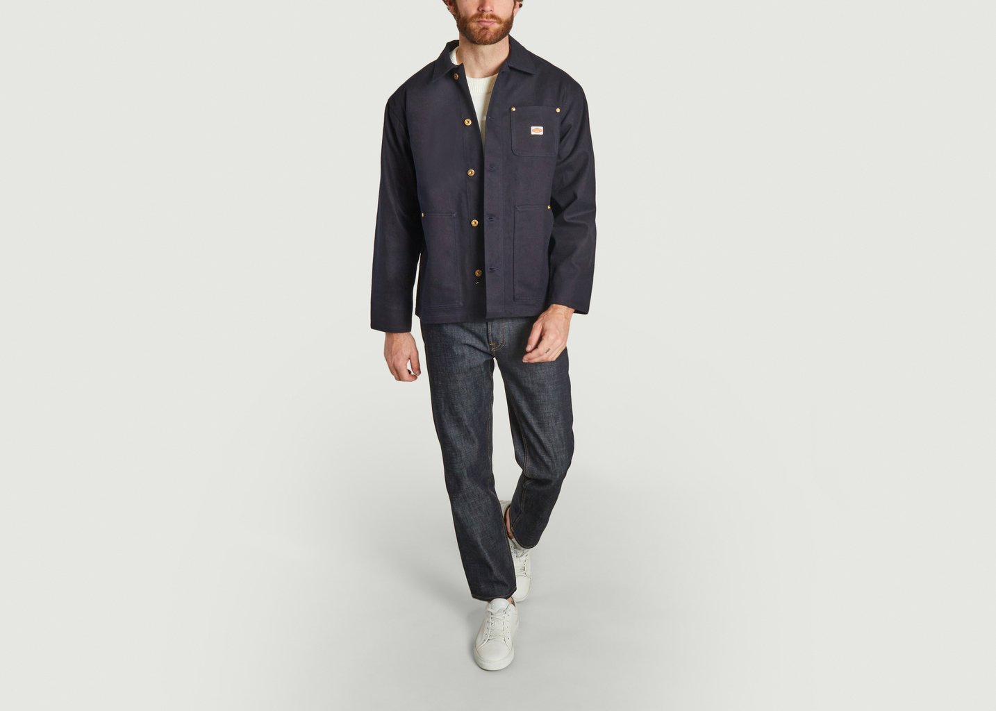 L'exception Veste Chore Bleu Marine Nudie Jeans
