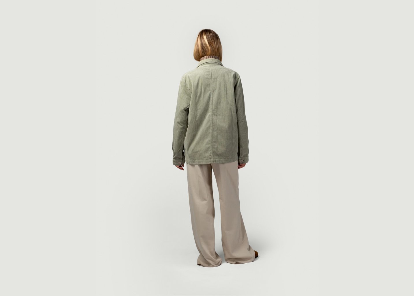 L'exception Veste Côtelé Khaki Côtelé Paris