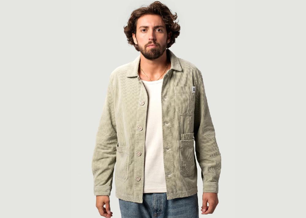 L'exception Veste Côtelé Khaki Côtelé Paris