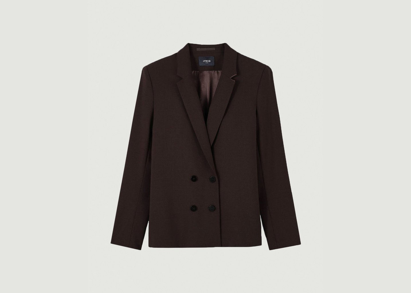 l'exception Veste Croisée Marron 17H10