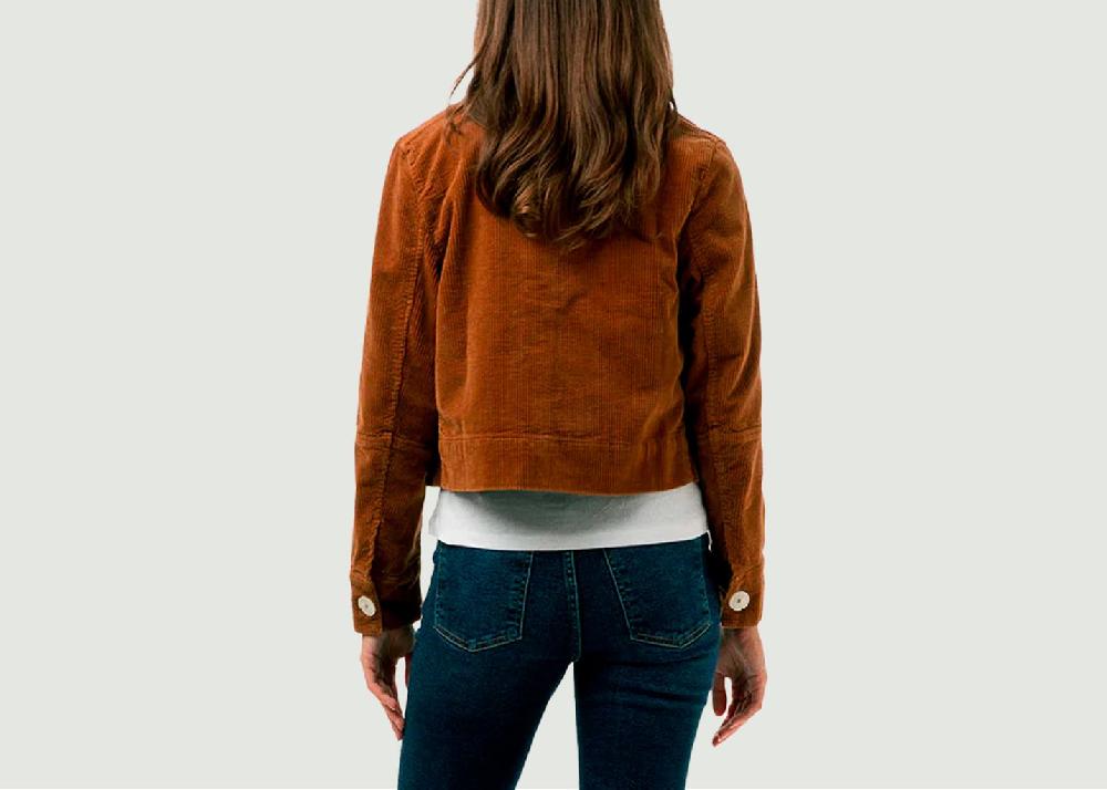 L'exception Veste Daisy Caramel Côtelé Paris