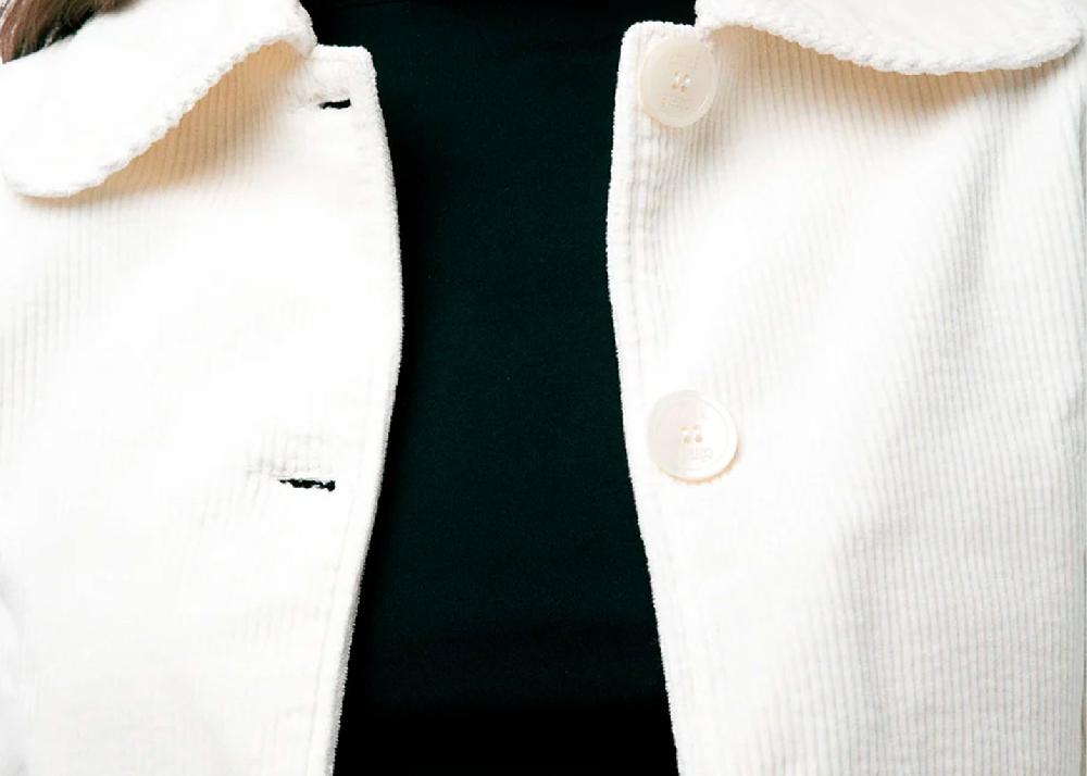 L'exception Veste Daisy Crème Côtelé Paris
