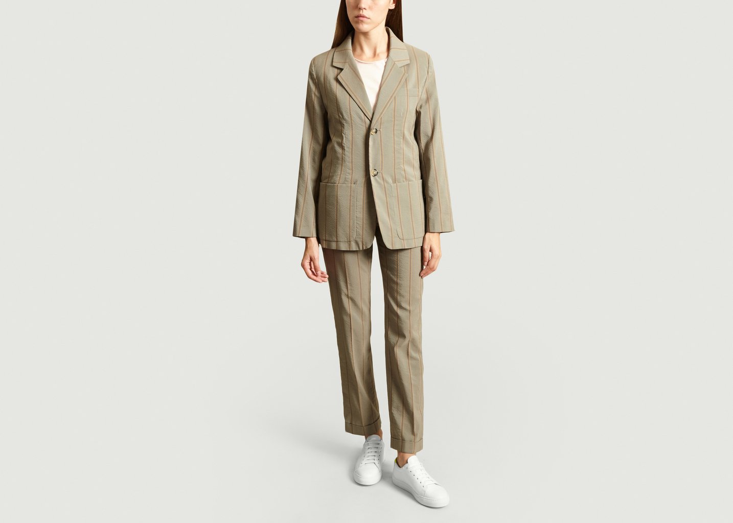 L'exception Veste De Tailleur Gris Laquintane