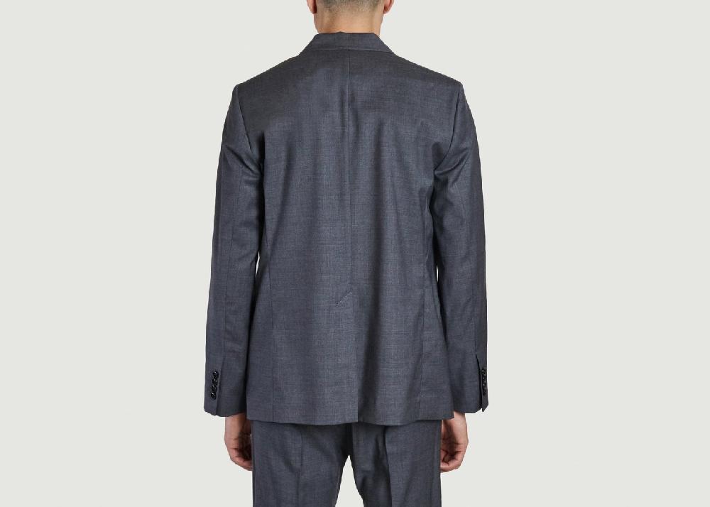 L'exception Veste Deux Boutons Gris AMI Paris