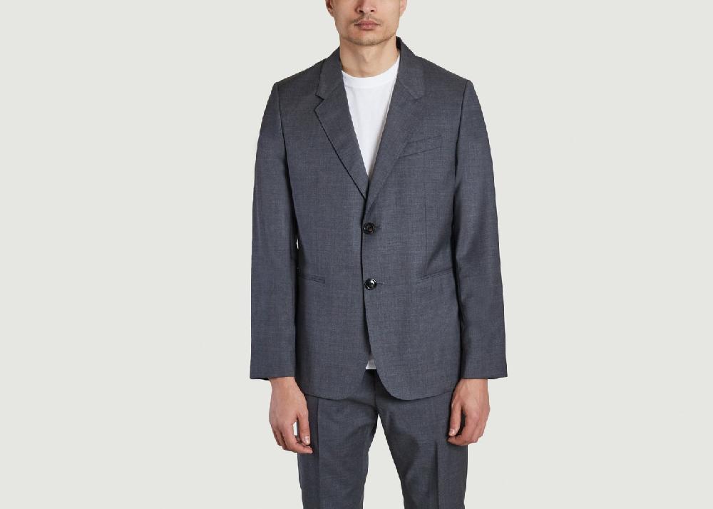 l'exception Veste Deux boutons Gris AMI Paris