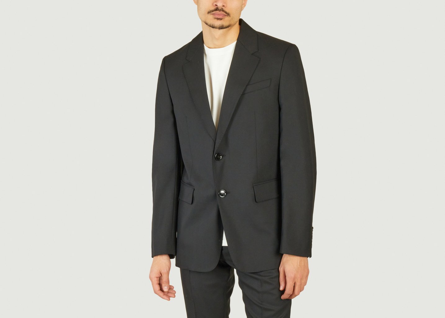 L'exception Veste Deux Boutons Noir AMI Paris