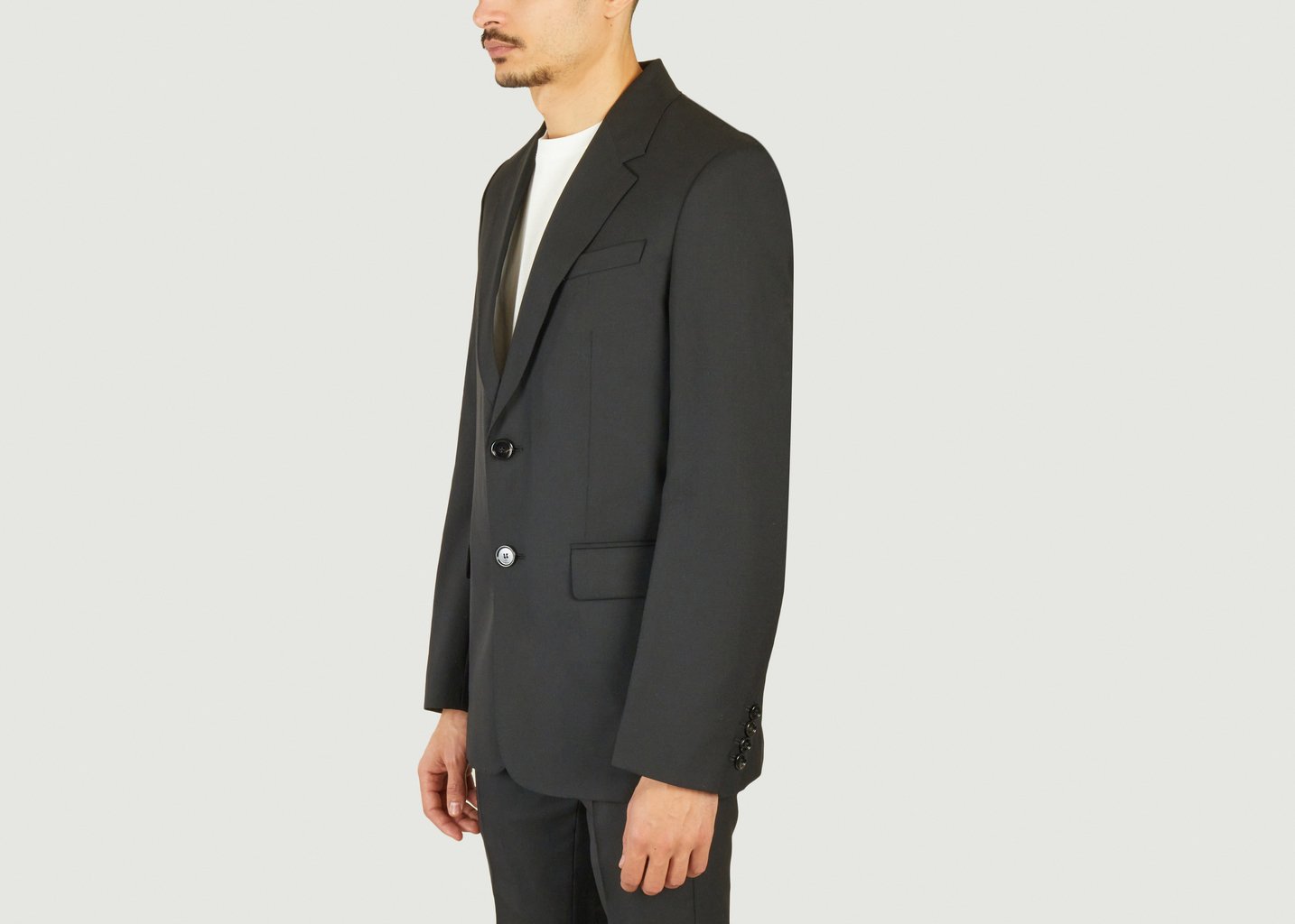 L'exception Veste Deux Boutons Noir AMI Paris