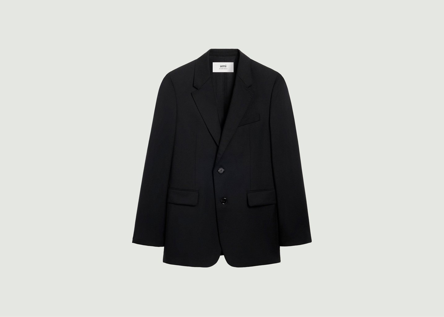 l'exception Veste Deux Boutons Noir AMI Paris