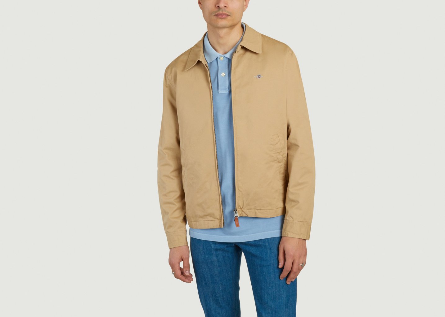 L'exception Veste En Coton Windcheater Khaki Gant