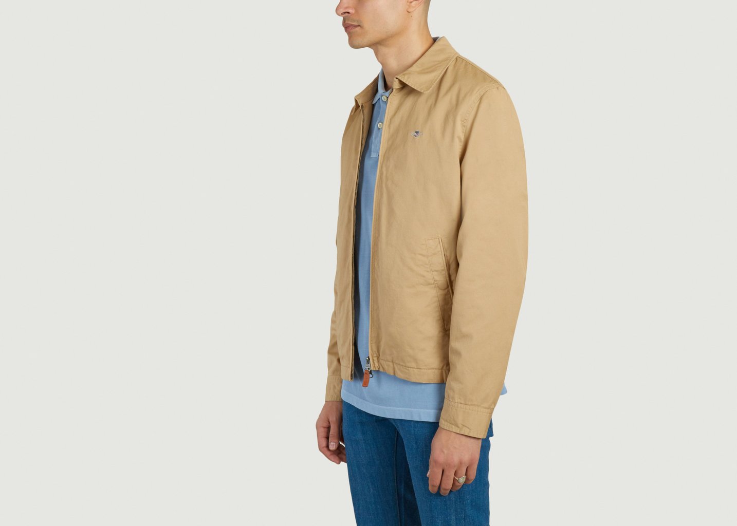 L'exception Veste En Coton Windcheater Khaki Gant