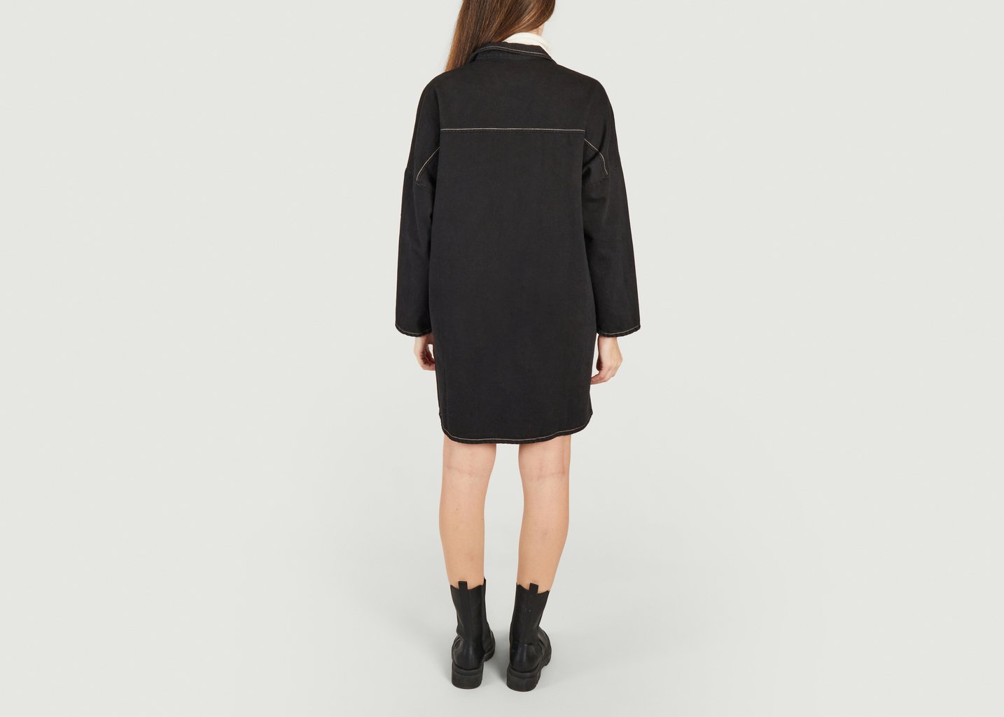 L'exception Veste En Jean Henry Noir Rita Row