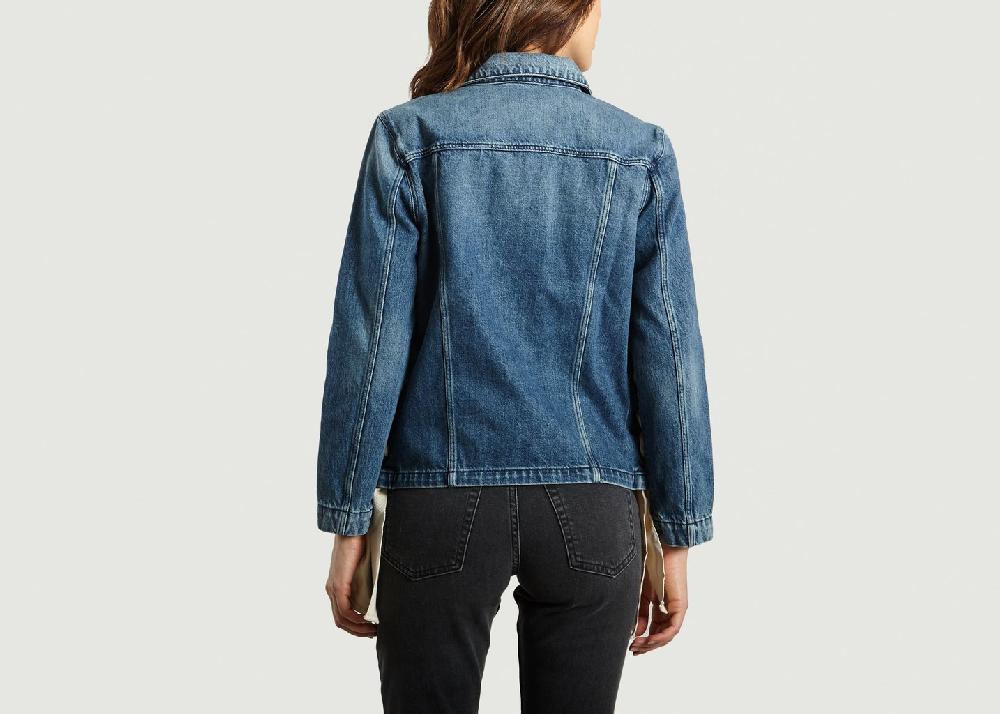 L'exception Veste En Jean Hollow Bleu 3x1