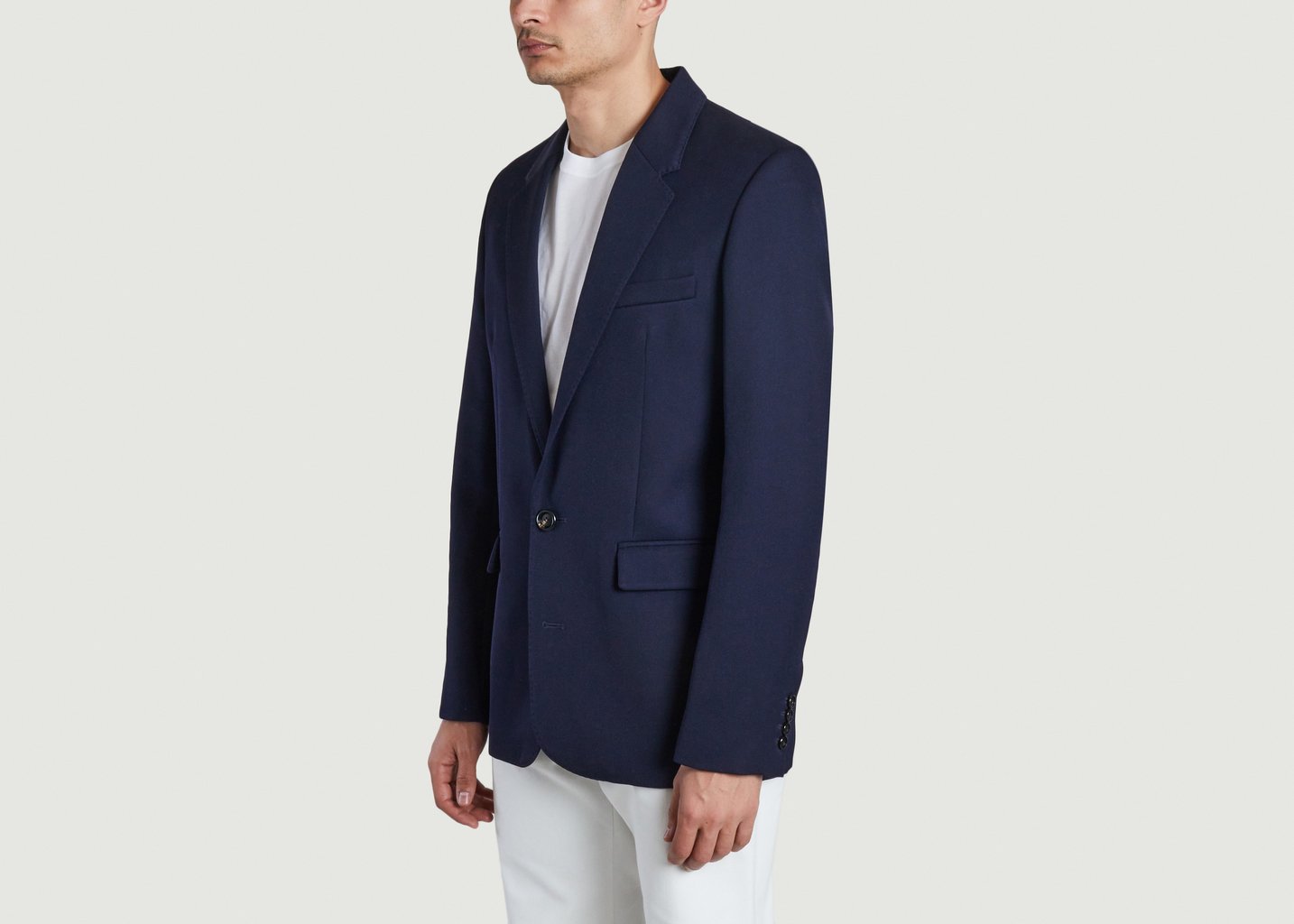 L'exception Veste En Laine Bleu Marine AMI Paris